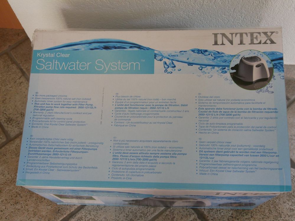 Intex krystal clear saltwater system kaufen auf ricardo