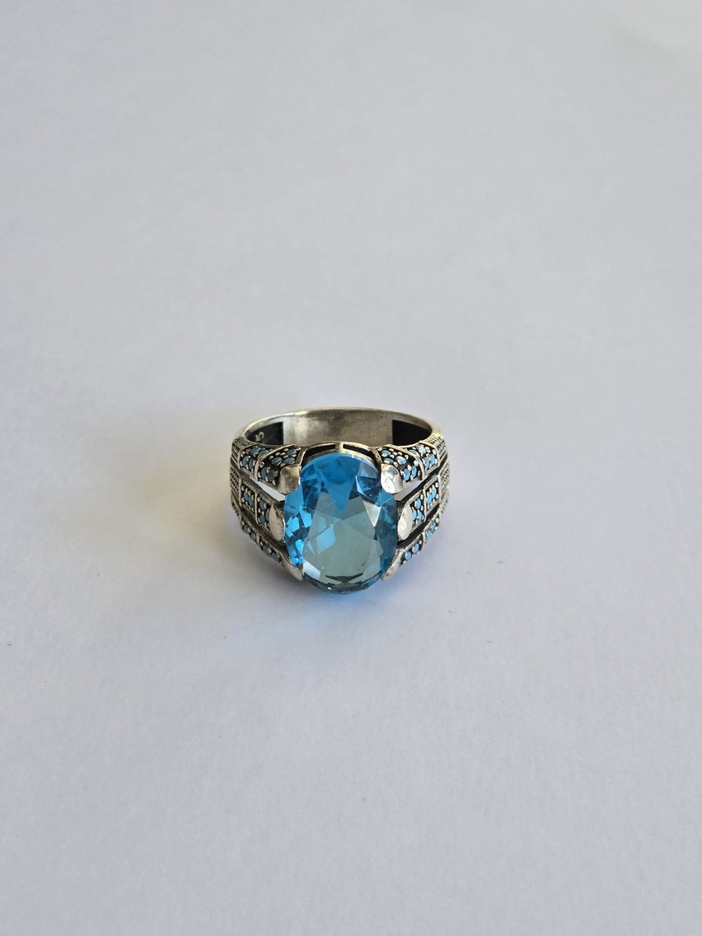 Anelli: Bague en argent, Zircon, taille 64 – Nuovo e nell'imballaggio originale da Neuchâtel venduto da NIDAVELIR 1