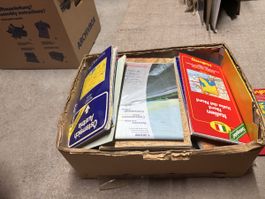 Vintage European Road Maps Collection: Explore the Continent
