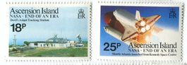 Briefmarken "Space Shuttle Atlantis". Ascension