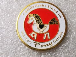 Ansteckpin 146: Tea Room Pony Frutigen