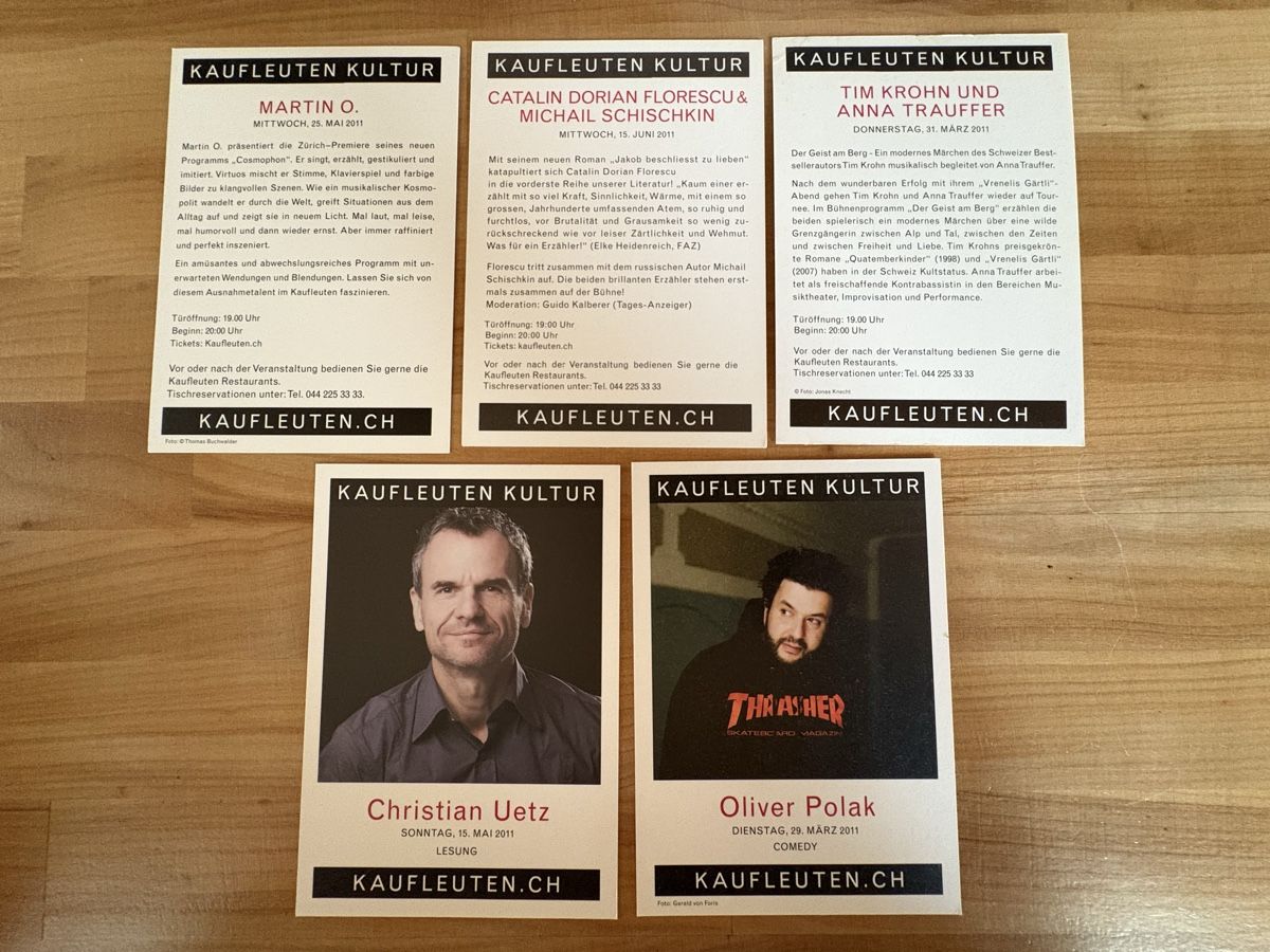 Cartoline postali: AK von Kaufleuten / Werbung Flyer – Usato da Rümlang venduto da Kartenpost1 1