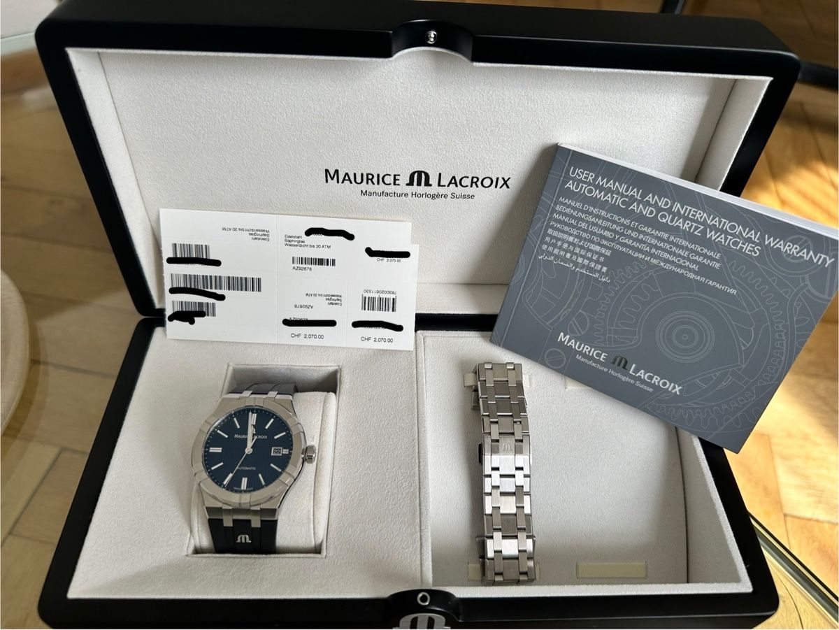 Maurice Lacroix Orologi: Maurice Lacroix Automatic Stainless Steel Black Dial  – Nuovo (secondo la descrizione) da Biel/Bienne venduto da Unknown_j62q
