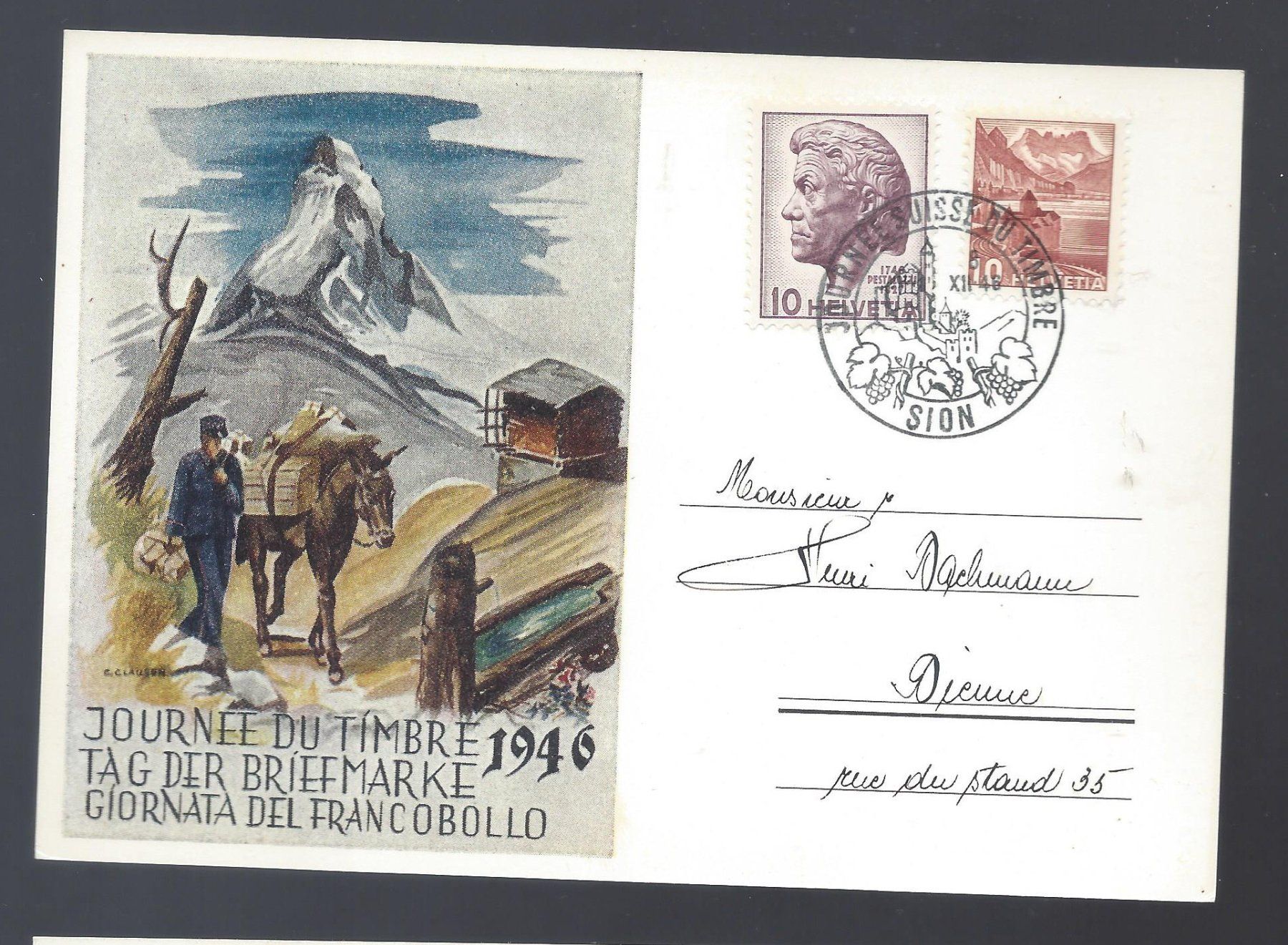 Alle Briefmarken: Karte TDB SION 1946 – Neu (gemäss Beschreibung) aus Les Valettes von Nuba1