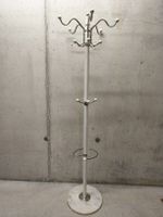 Garderobenständer weiss mit Marmorsockel Höhe 173cm
