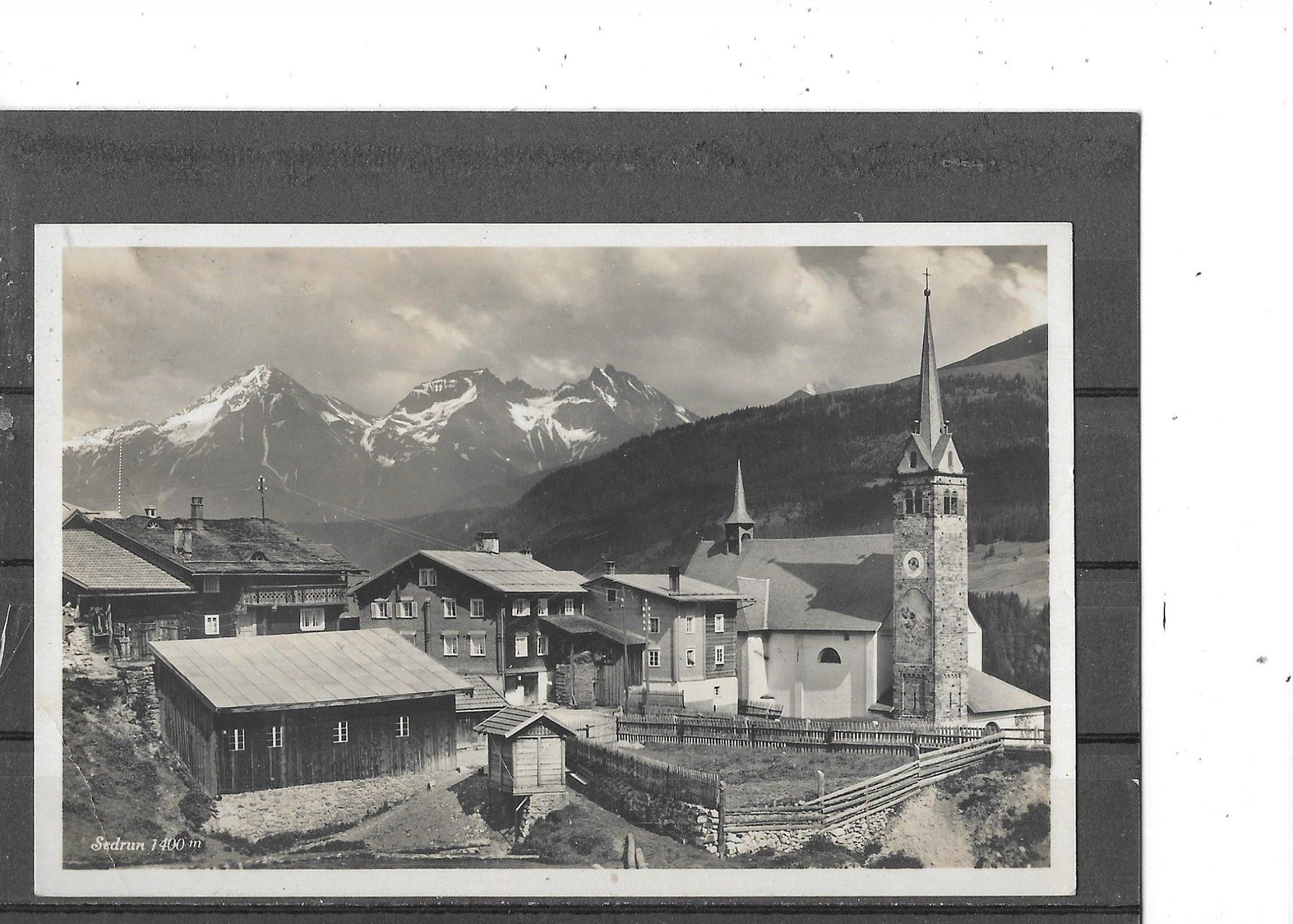 Ansichtskarten: GR Sedrun 1938 – Gebraucht aus Schocherswil von Wilare