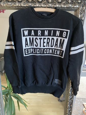 Amsterdam Designs Sweatshirt, Gr. S, Schwarz