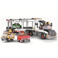 Fahrzeug Transporter Lastwagen Bausteinset +Figuren
