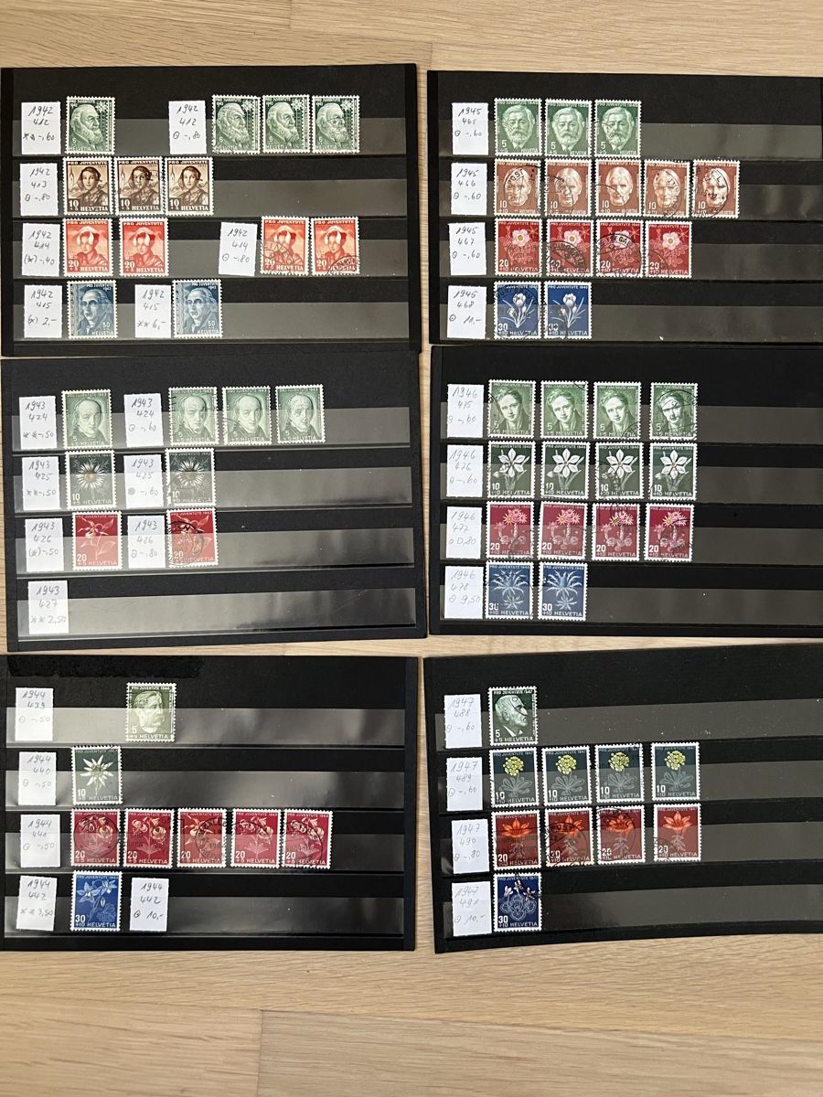 Alle Briefmarken: PJ Sammlung auf über 50Stk. Steckkarten – Gebraucht aus Braunau von Desil2511 4