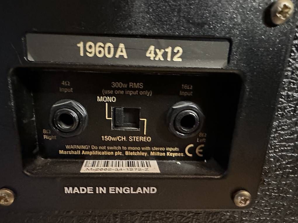 Marshall Haut-parleurs: Marshall 1960 A Cabinet – D'occasion à Gundetswil par Rbo82 4