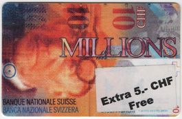 seltene MILLIONS Prepaid Telefonkarte mit KLEBER