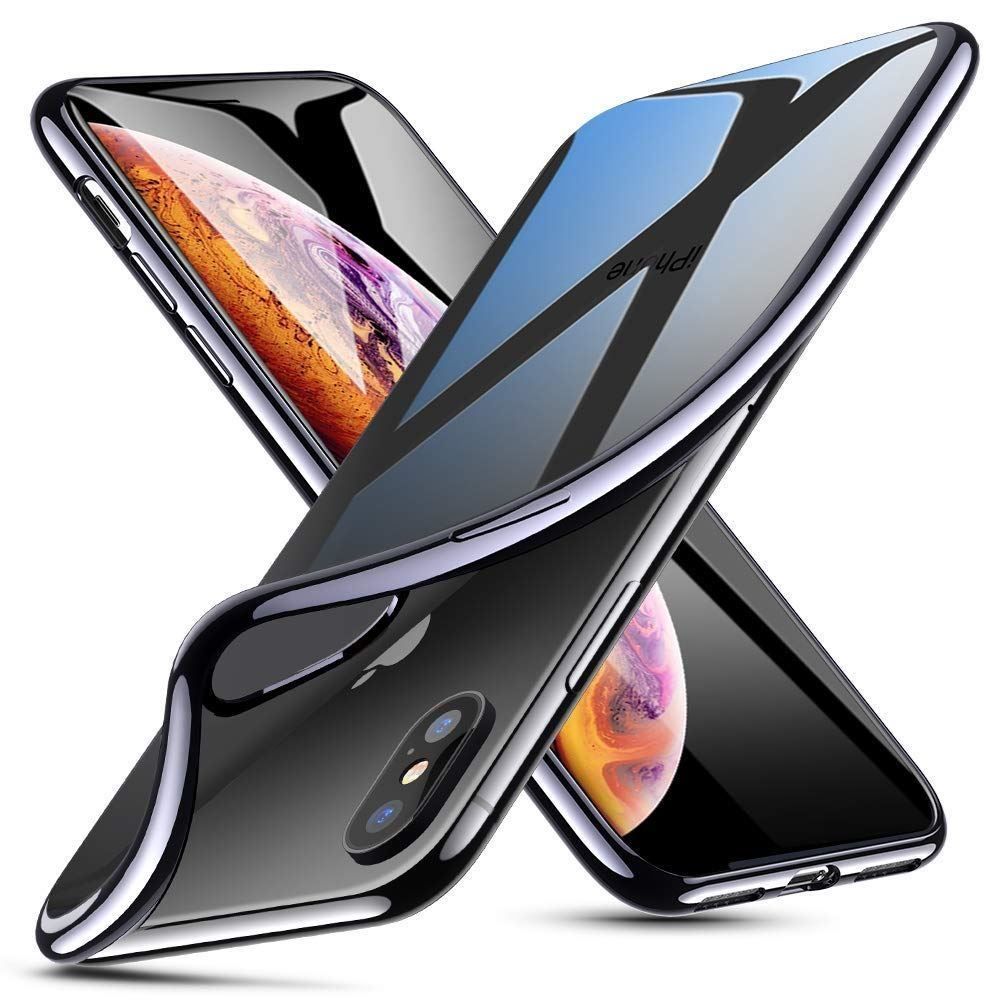 Cover & Protezioni schermo: iPhone XS Max - Coque Transparente Noire – Nuovo e nell'imballaggio originale da Morges venduto da DigiAC 2