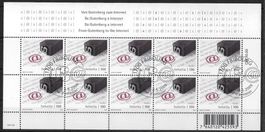 2009, Kleinbogen Gutenberg Nr.1311 mit ET-ʘ