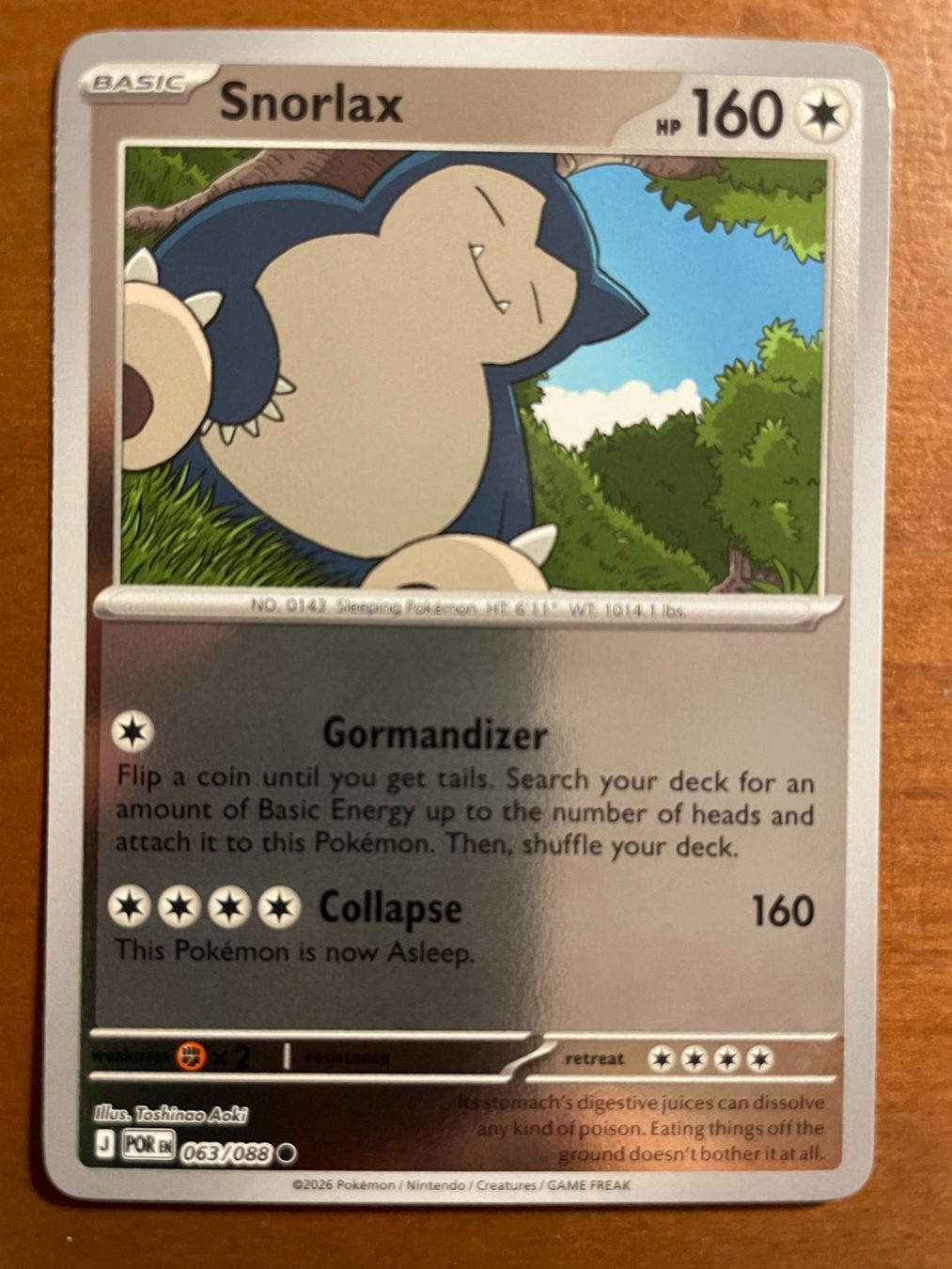 Pokémon Sammelbilder & Trading cards: Pokemon Snorlax Reverse (Versand gratis) – Neu (gemäss Beschreibung) aus Chur von Angerson