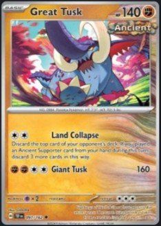Pokémon Carte collezionabili: Great Tusk - Temporal Forces Pokemon - #7.1 – Usato da Altstätten SG venduto da GGsGameshop