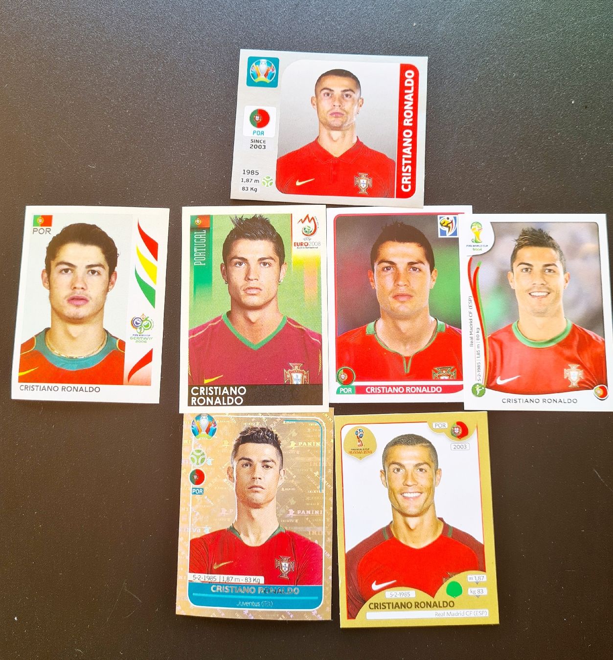 Panini Sammelbilder & Trading cards: 7 Panini  Cristiano Ronaldo neuf – Neu (gemäss Beschreibung) aus Bremblens von Ampoule_jaune