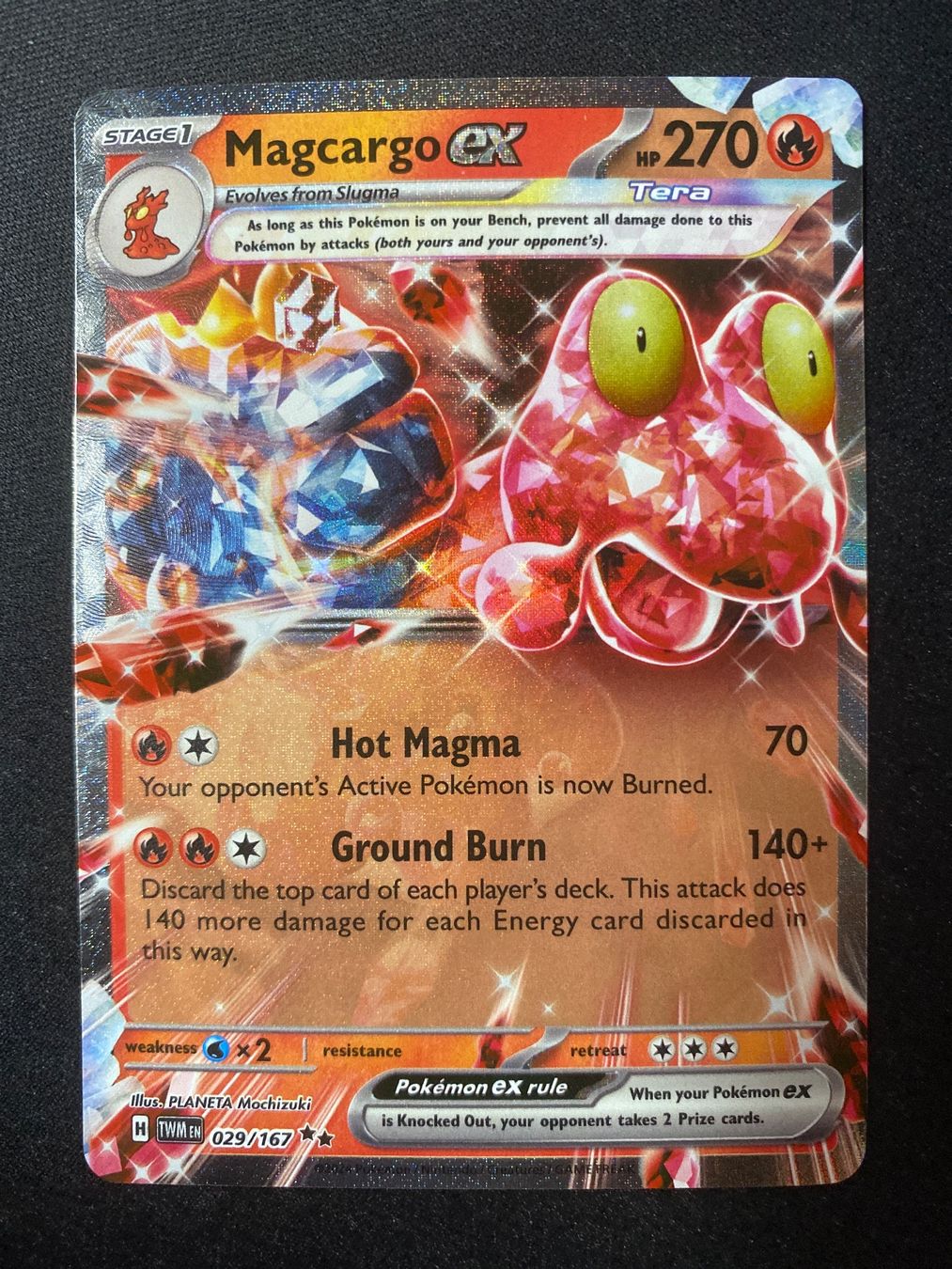 Pokémon Sammelbilder & Trading cards: Magcargo ex 29 - Double Rare - Twilight Masquerade - EN – Neu (gemäss Beschreibung) aus Hausen AG von Shrade