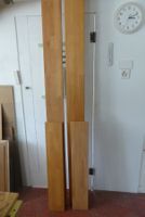 Single Bett - Massiv Buchenholz gedämpft 90 x 200 cm