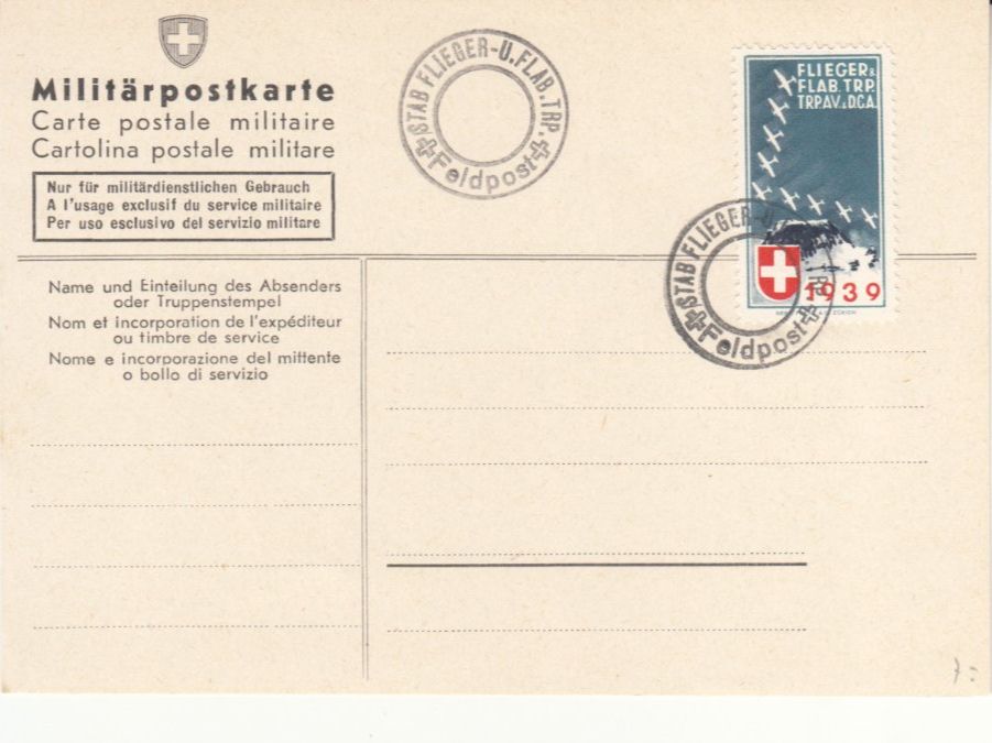 Alle Briefmarken: Flieger Wi 13 auf Militär PK – Gebraucht aus Bürglen TG von StampGraf