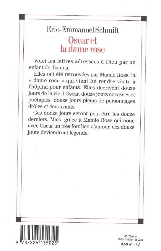 Bücher: Oscar et la dame rose, Schmitt – Gebraucht aus Courtepin von Marisou2 1