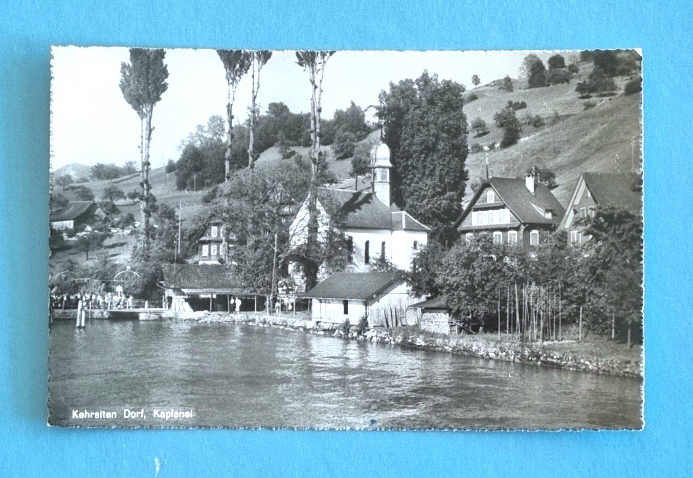 Cartoline postali: Kehrsiten - Dorf - Kaplanai - 1956 – Usato da Rothrist venduto da RROENK