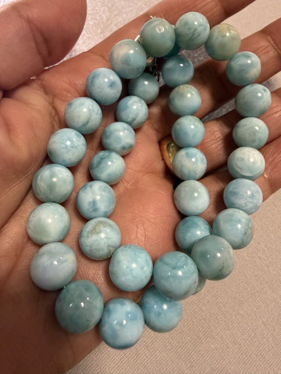 Ketten: Larimar Collier   – Gebraucht aus Oberhof von RealStone