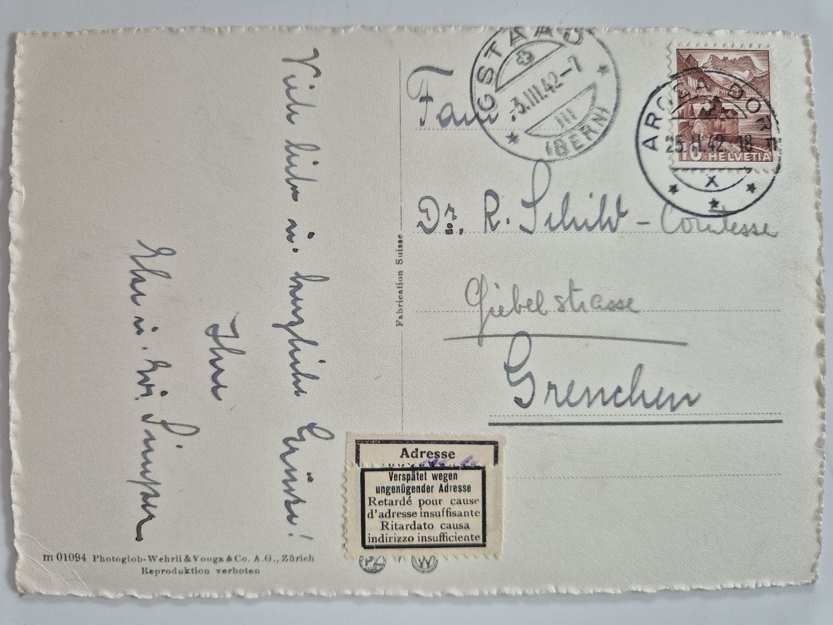 Cartoline postali: AK Arosa, Sporthotel Maran – Usato da Bern venduto da tillier6 1