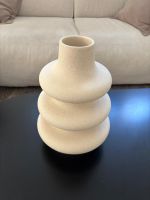 Vase en céramique beige forme ronde état impeccable