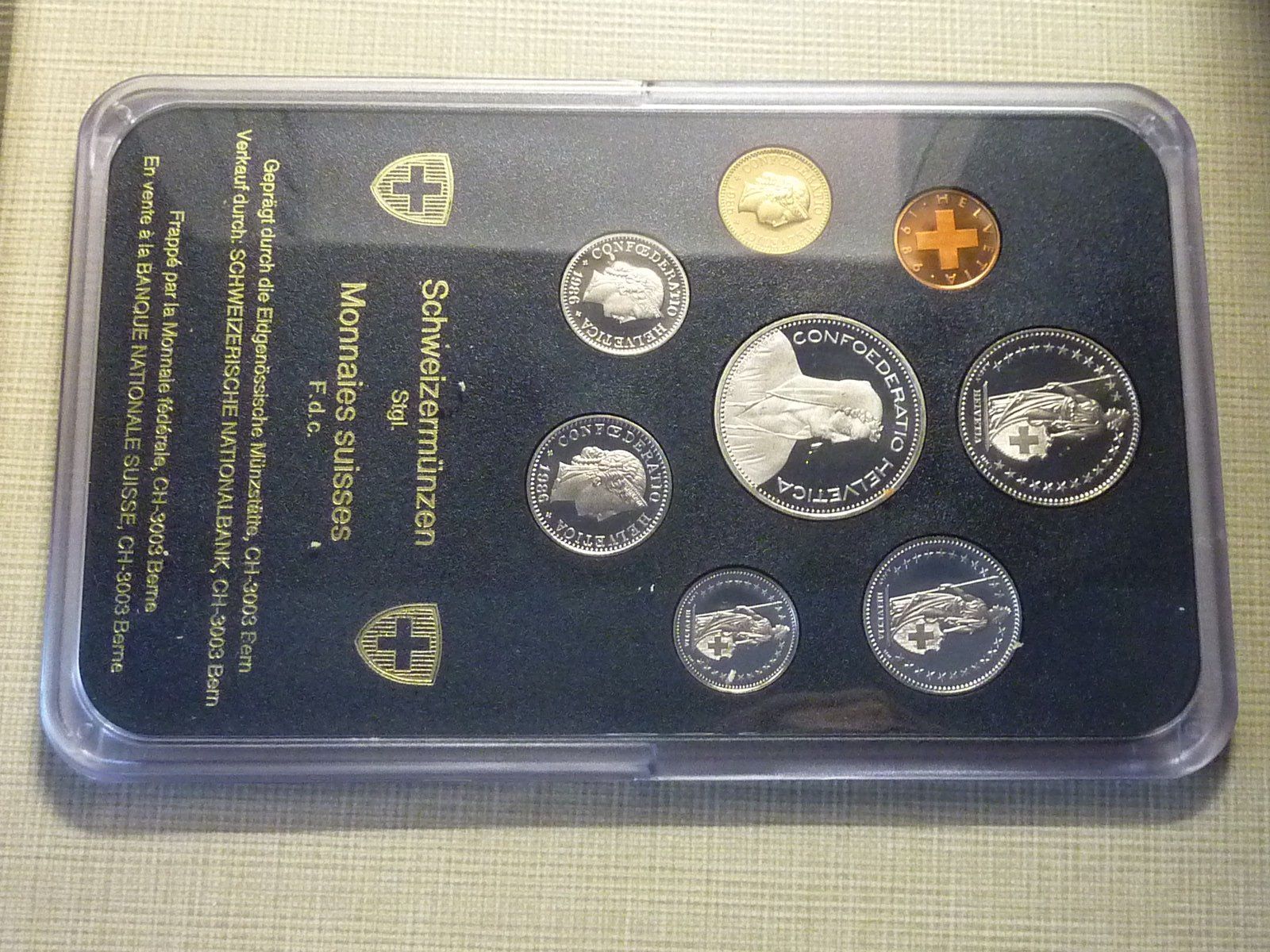 Alle Münzen: Schweizer Münzsatz 1986 Stempelglanz. – Neu und originalverpackt aus Seon von aee_7gpz 4