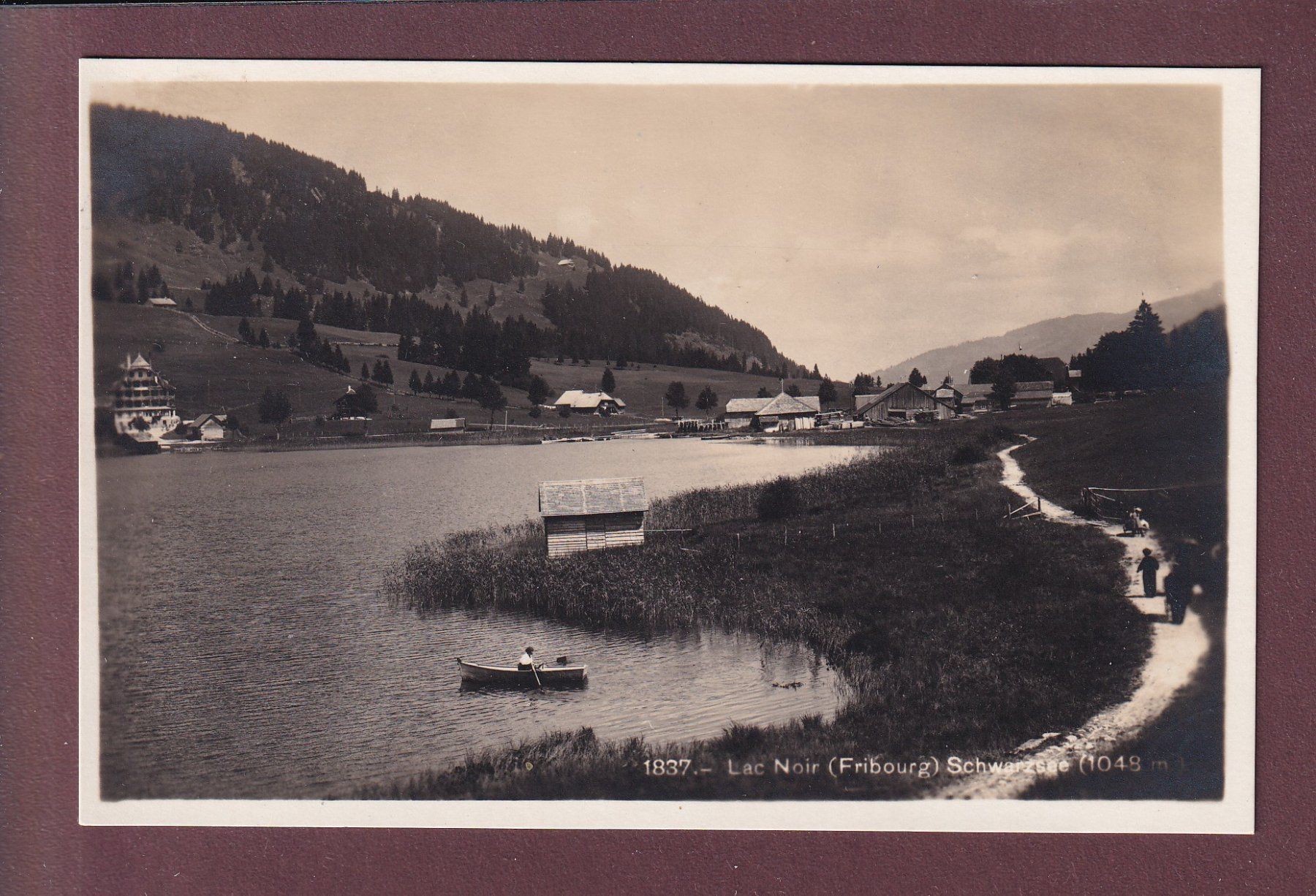 Ansichtskarten: LAC NOIR / SCHWARZSEE – Gebraucht aus Pully von nicecards