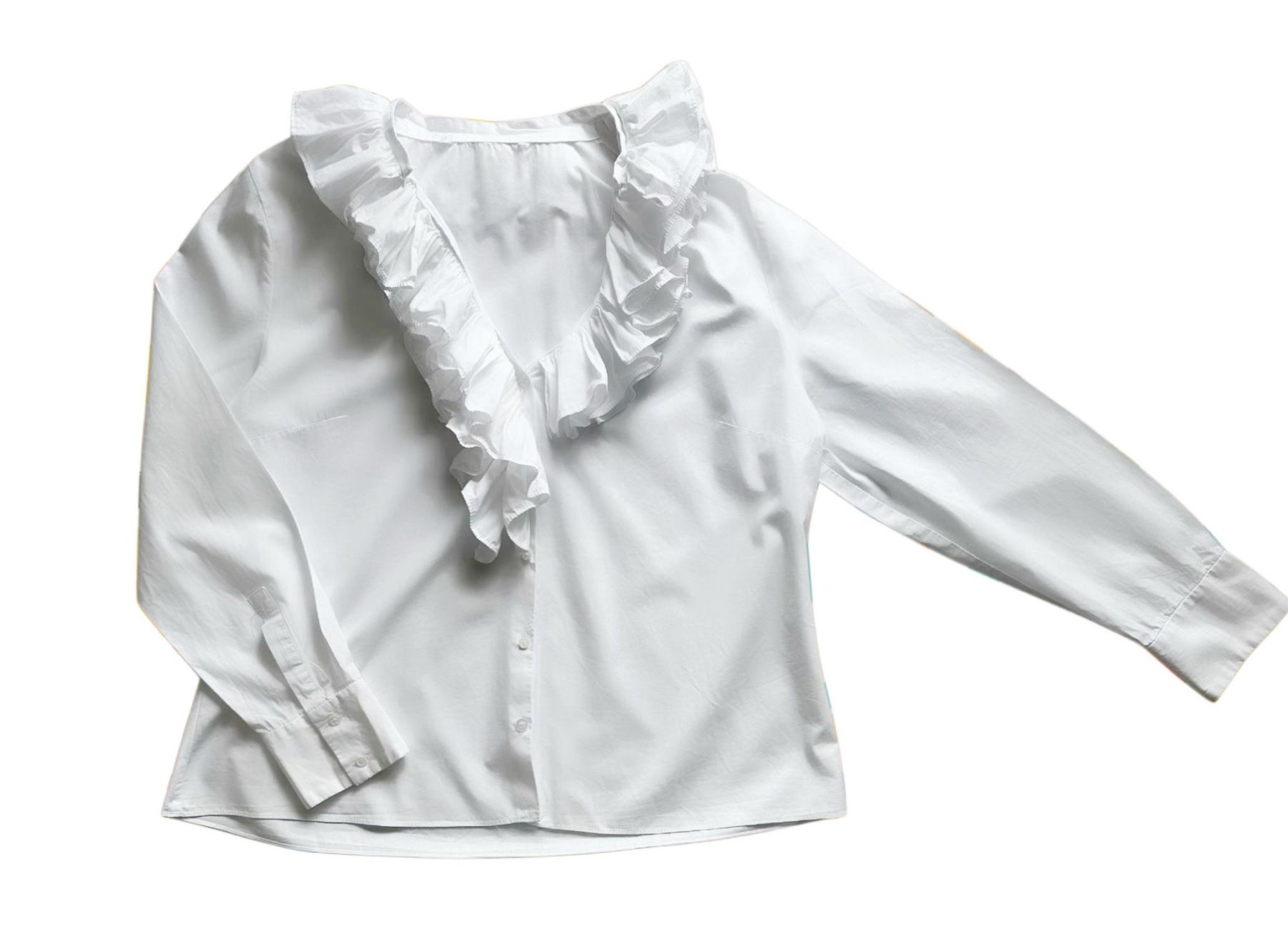 Camicette: Bluse Volant-Rüschen Damen L-XL – Usato da Liestal venduto da Ballybs