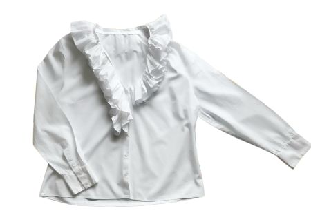 Bluse Volant-Rüschen Damen L-XL