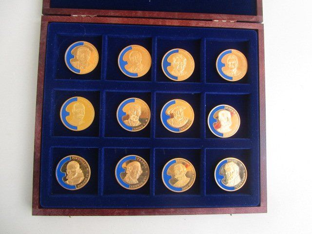 Medaglie: 12 X Euopa Staatsmänner Könige - 1998 - PP – Nuovo (secondo la descrizione) da Luzern venduto da Horoskop1 1