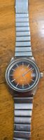 Vintage Edox Delphi Automatic Herrenuhr - Orange Zifferblatt