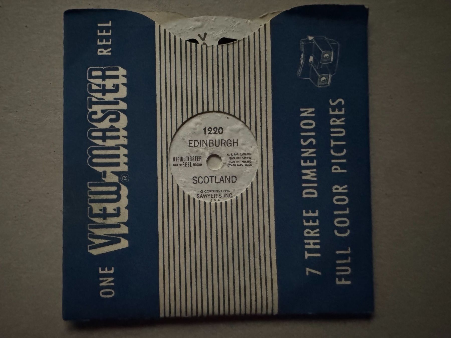 View-master Giocattoli: View-Master 3D: Nr. 1220 EDINBURGH SCOTLAND – Usato da Tegerfelden venduto da siebenmacky