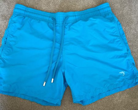 Short de bain homme Vilebrequin bleu turquoise taille XS