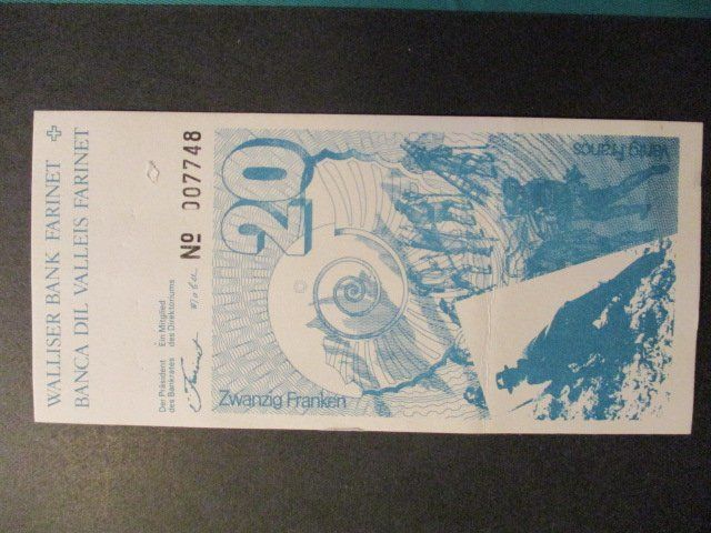 Banconote: Faux   Billet 20.- Fr   Farinet  Neuf  Top qualité – Nuovo (secondo la descrizione) da Lovens venduto da Jelmi 1