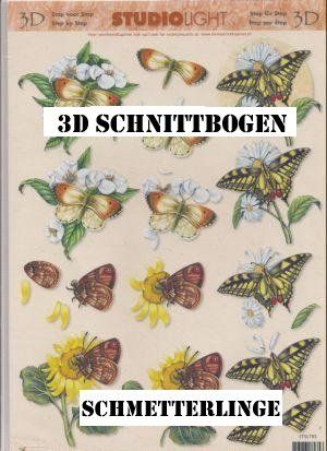 Bastelsets: 3D Schnittbogen Schmetterlinge (785) – Neu (gemäss Beschreibung) aus Schlatt TG von kreativ-atelier