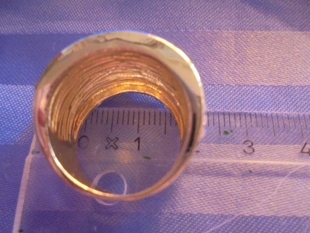 Anelli: Fingerring Türkis / goldig versilbert – Usato da Hinwil venduto da Glasperlen 3
