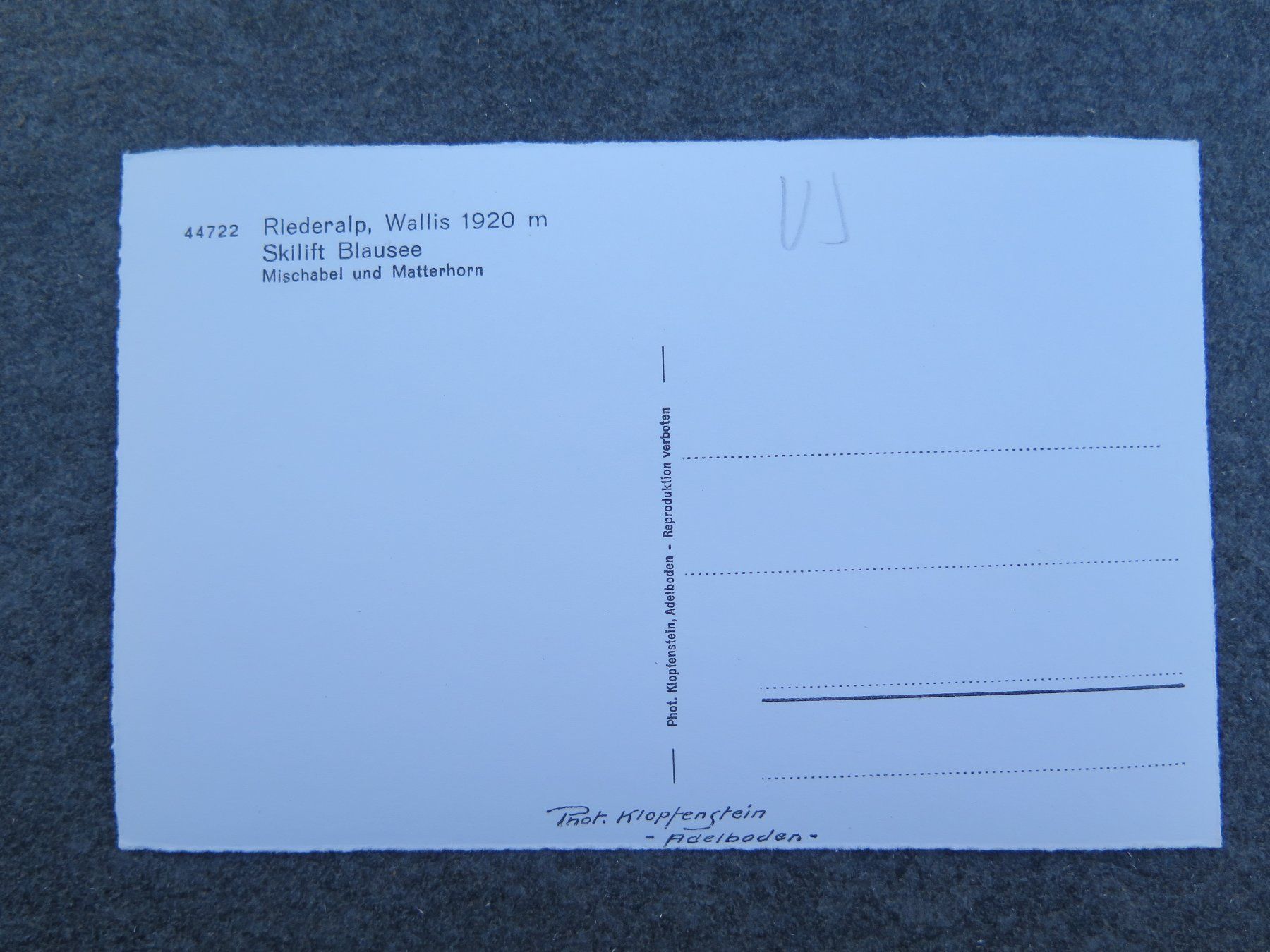 Cartoline postali: RIEDERALP - SKILIFT – Usato da Wittenbach venduto da lipasal 1