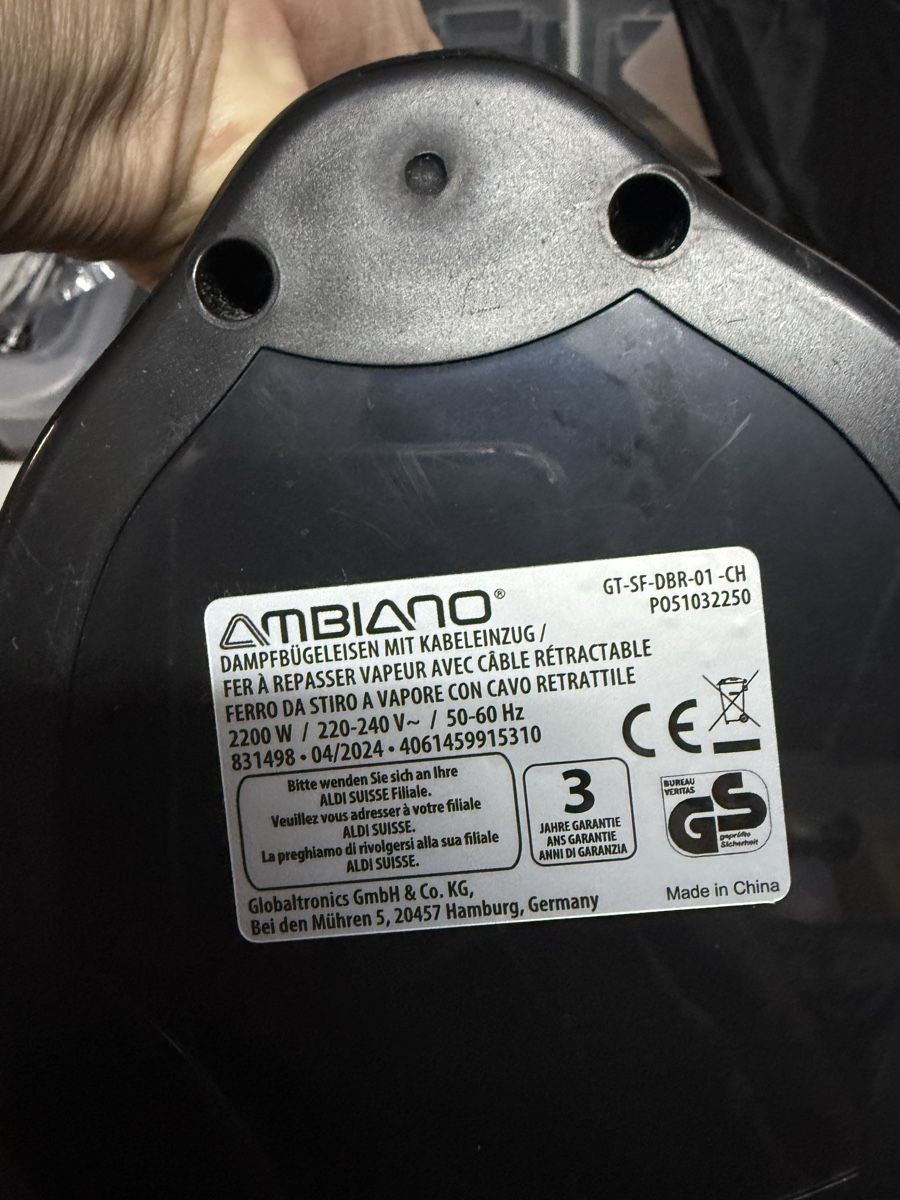Fers à repasser: Fer vapeur AMBIANO avec câble rétractable 2200W – D'occasion à Lausanne par Doudoutze 4