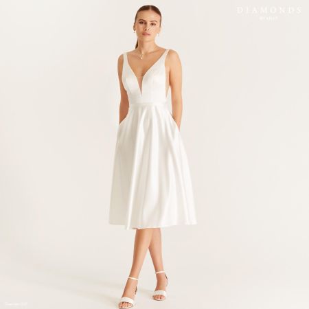 Kurzes Brautkleid / Standesamtkleid Gr. 40