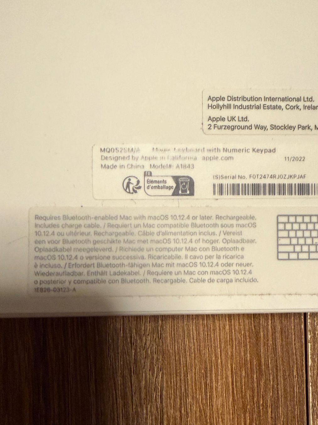 Apple Tastaturen: APPLE Wireless Magic Keyboard mit Ziffernblock - CH-Layout – Gebraucht aus Dottikon von Lf1120fl 5
