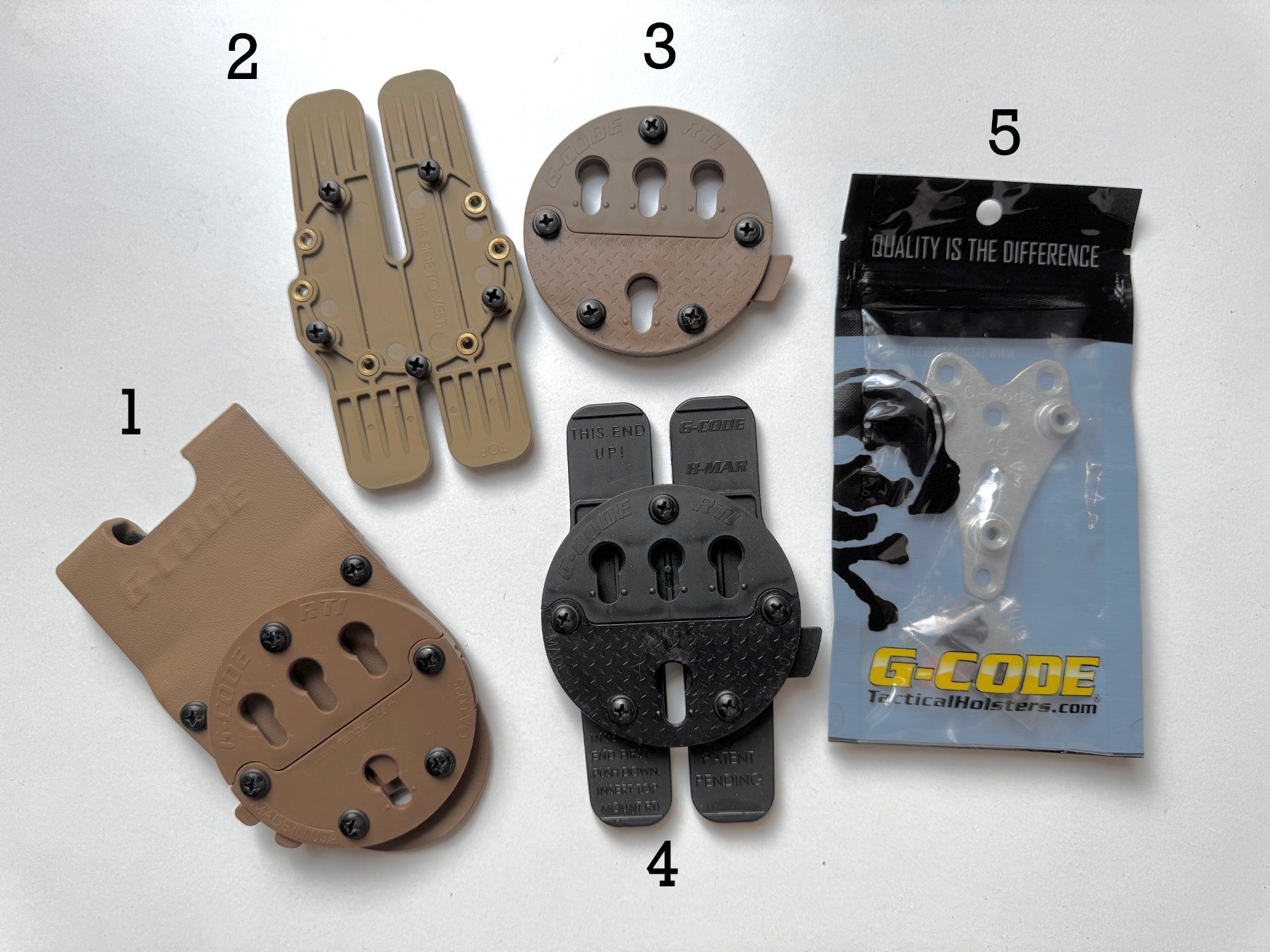Tiro a segno: Verschiedene G-Code-Holsterhalterungen und Adapter – Usato da Collex venduto da commander31
