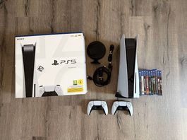 PlayStation 5 -  OVP + 2 DualSense & 12 Top-Spiele