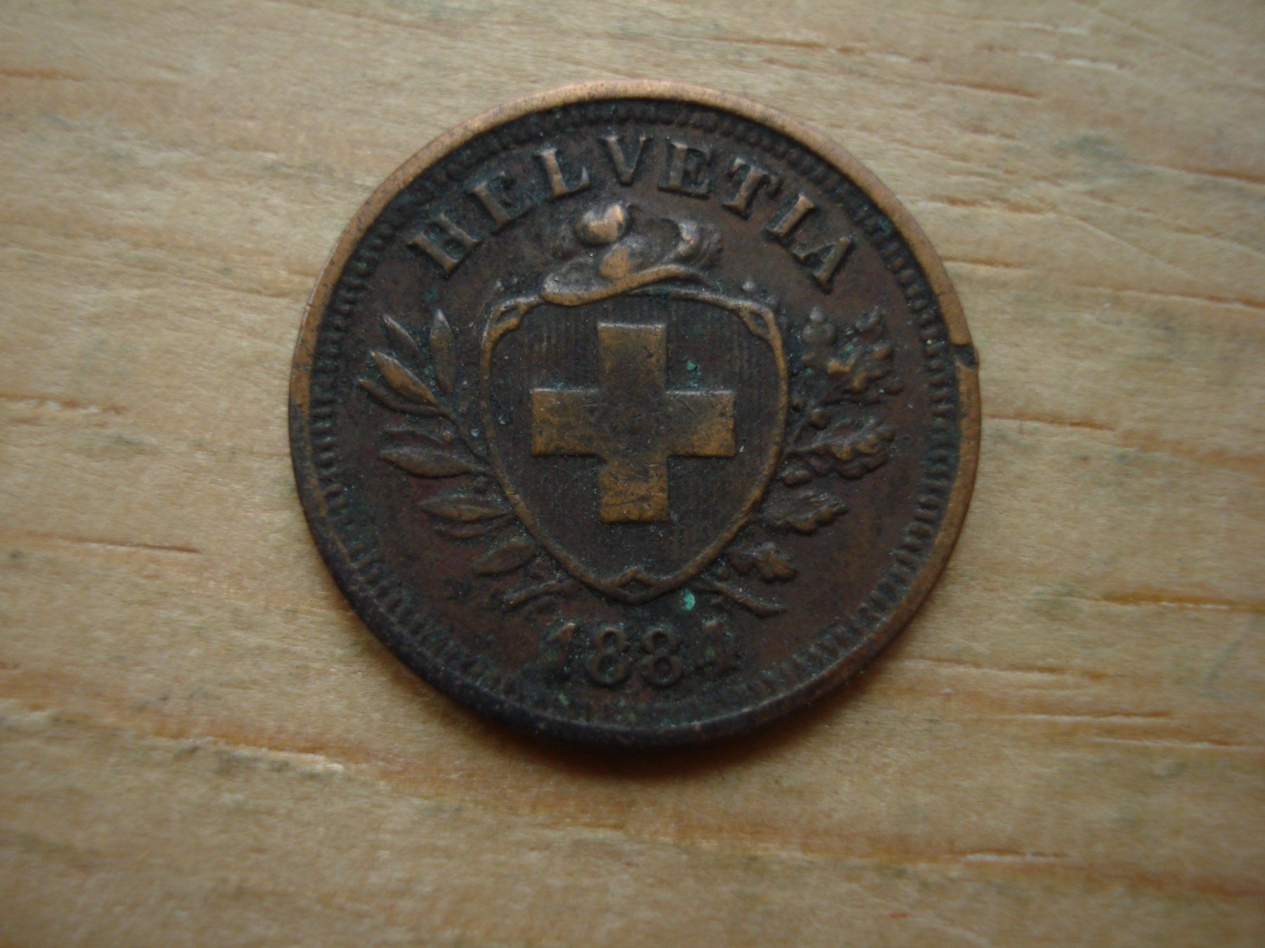 Tutti le monete: (B) 1 Rappen 1884 – Usato da Erlach venduto da Net-Coins