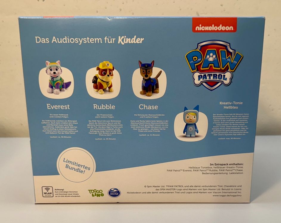 Livres audio: Toniebox - Extrapack PAW Patrol inklusive 4 Tonies – Neuf avec emballage d'origine à Rechthalten par hosme_be 2