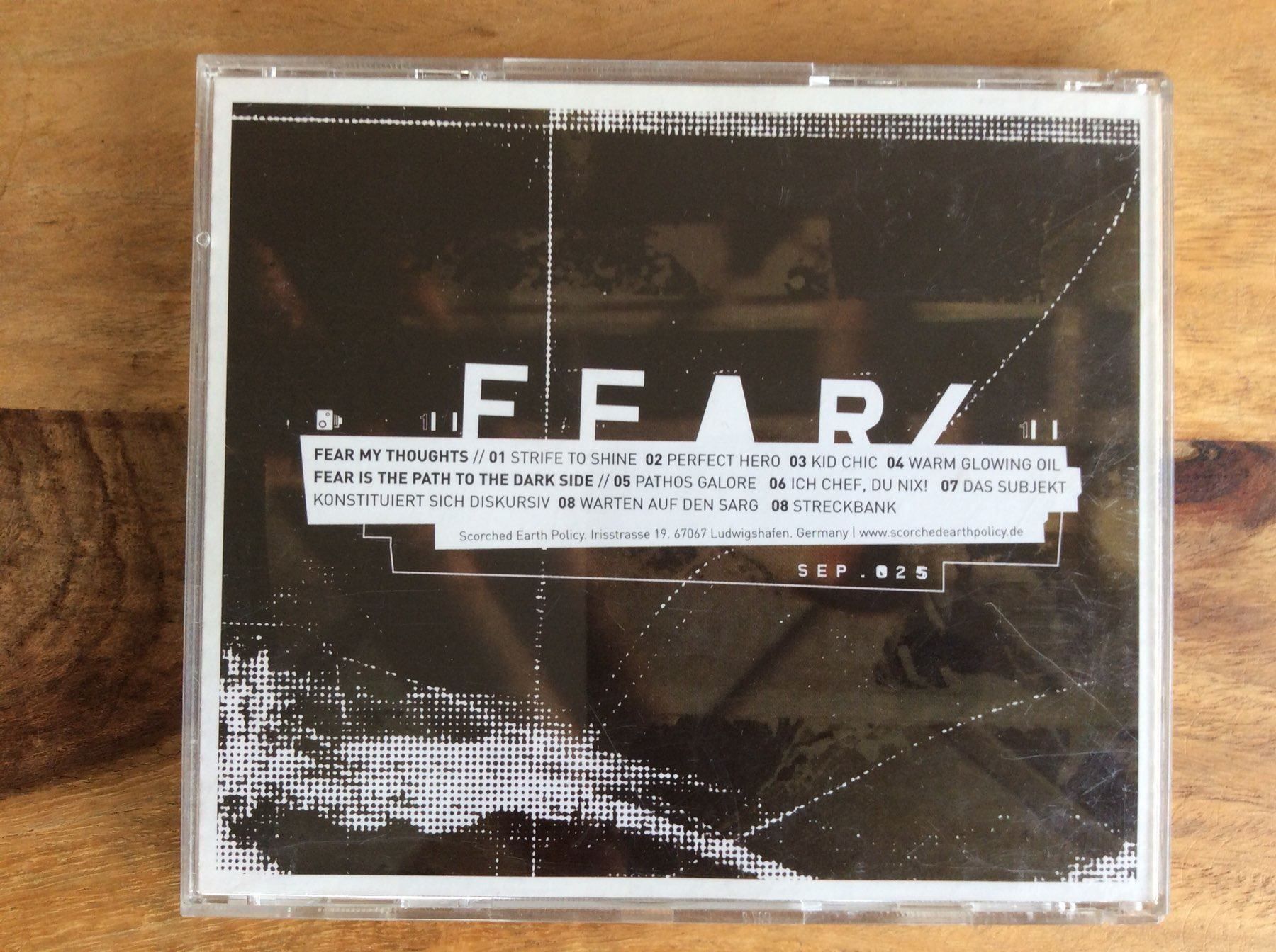 CD: CD Fear My Thoughts / Fear Is The Path – Usato da Horgen venduto da flyingpenguin2000 2