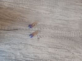 Ohrringe Silber mit Edelstein (Amethyst)