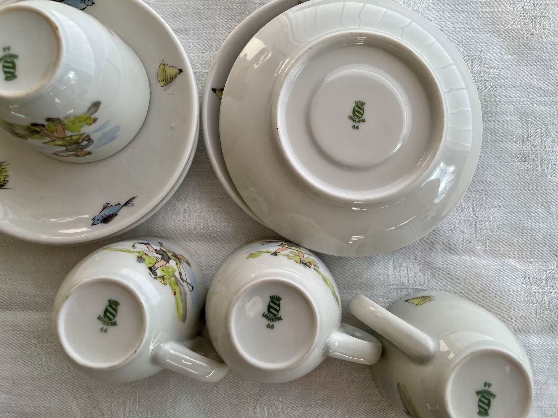 Set di piatti: Espresso-Set - Langenthal - Porzellan – Usato da Kleinlützel venduto da Schatzkiste_Laufen 1
